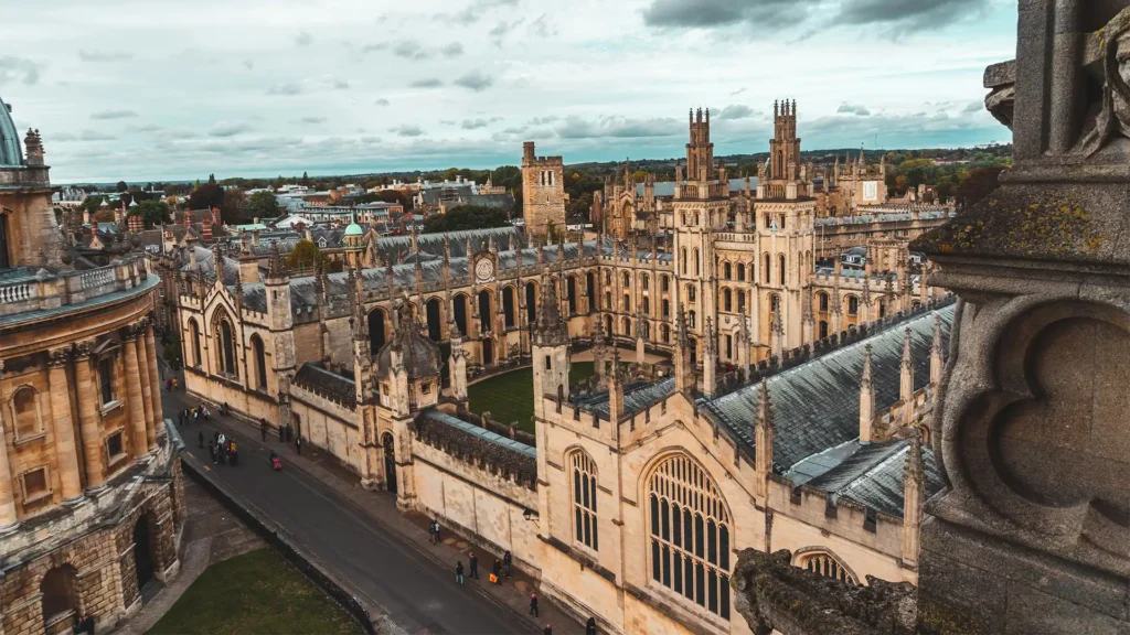 University of Oxford aerial view